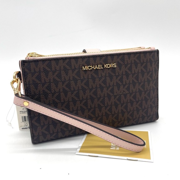 Michael Kors Handbags - Michael Kors Large Double Zip Wallet Wristlet